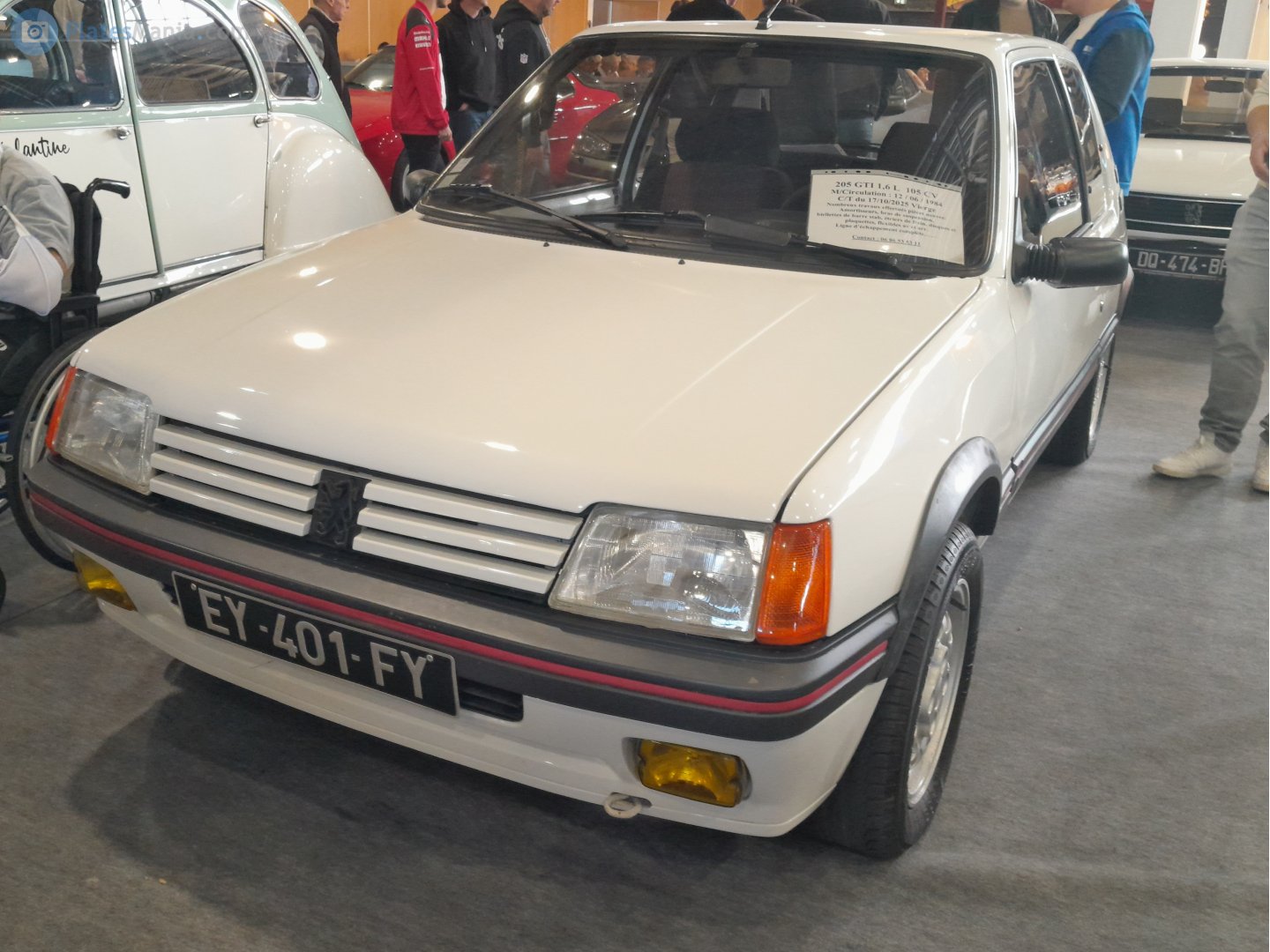 EY-401-FY, Peugeot 205 1st gen 3-door Hatch (20A/C), 1983–1998