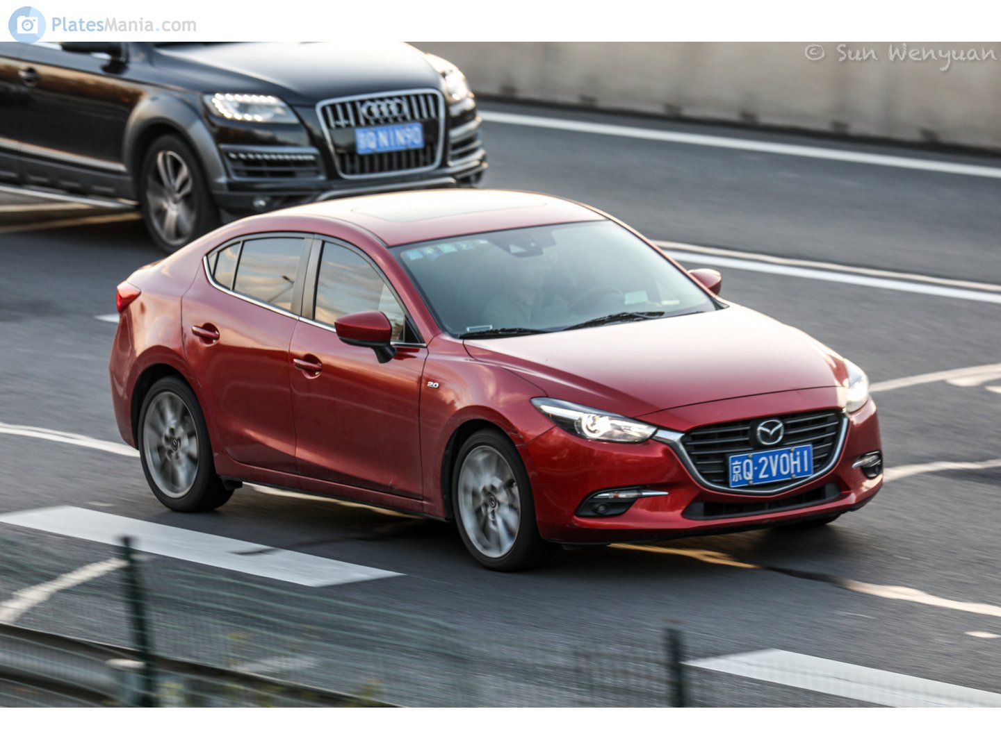 京Q·2V0H1, Mazda Axela 3rd gen Sedan (BM), 2013–2018