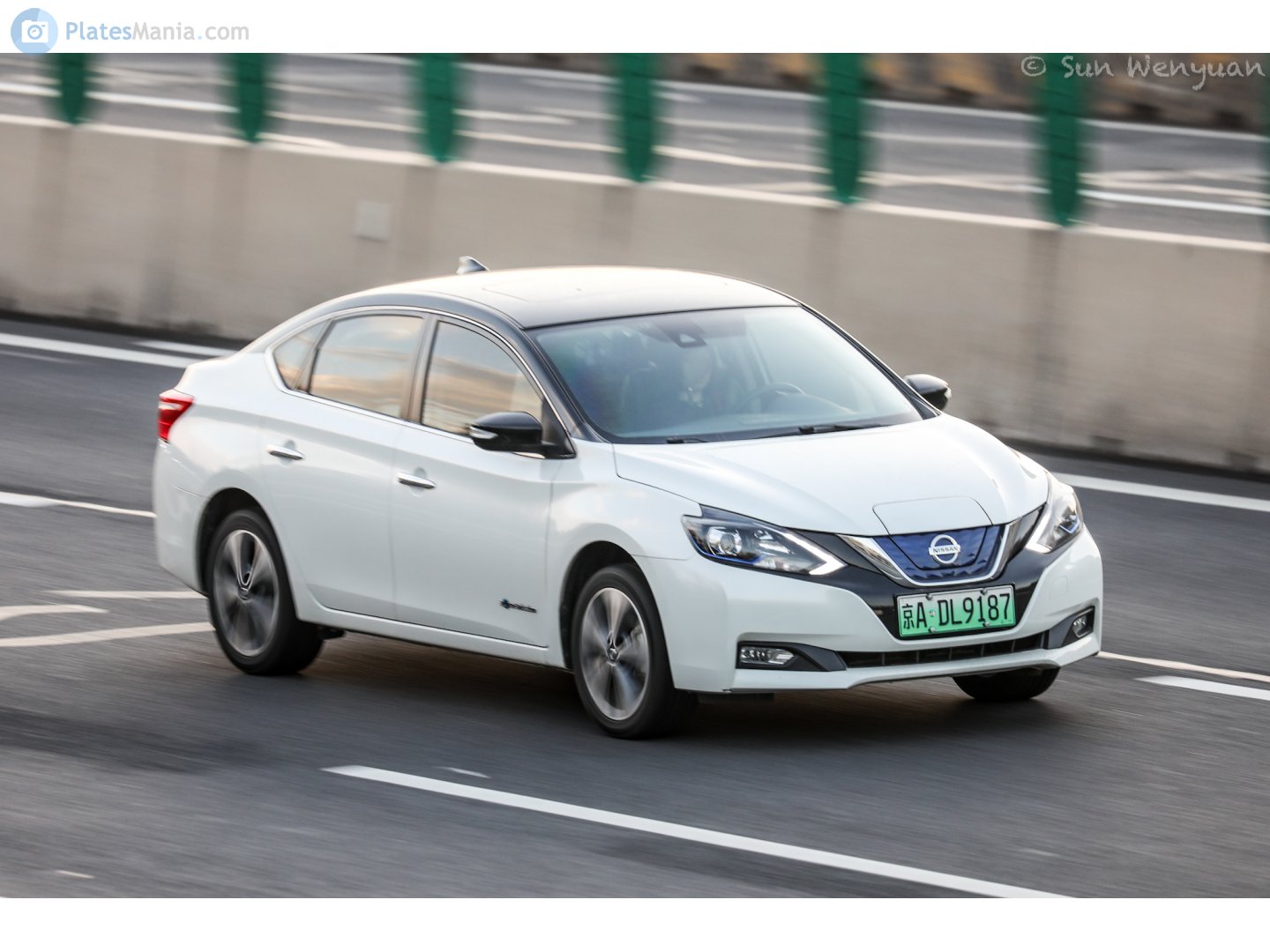 京A·DL9187, Nissan Sylphy 3rd gen Zero Emission (NB17; CN-maket), facelift, 2018–