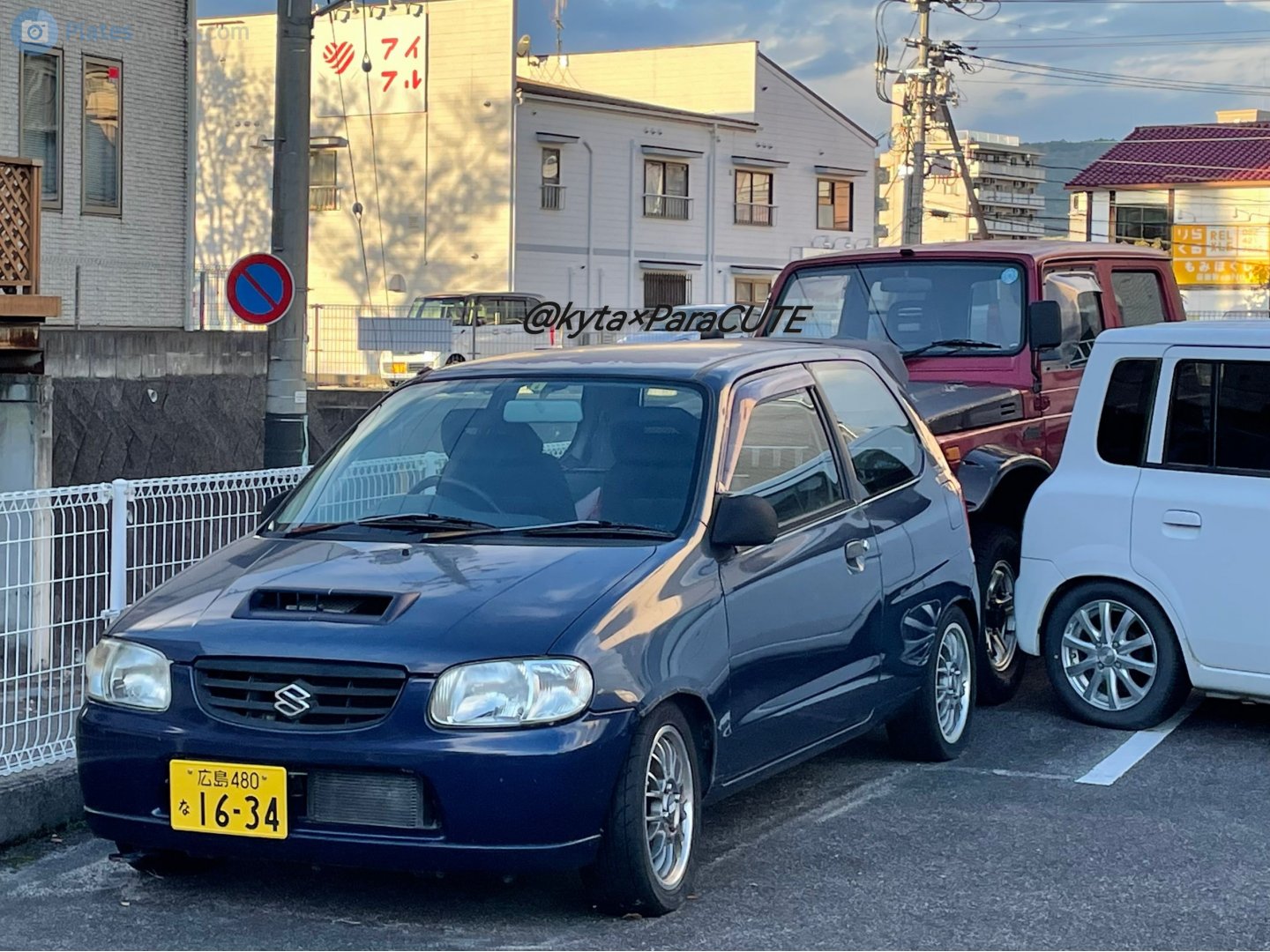 広島 480 な 1634, Suzuki Alto 5th gen 3-door Hatch (HA23), 1st facelift, 2000–2004
