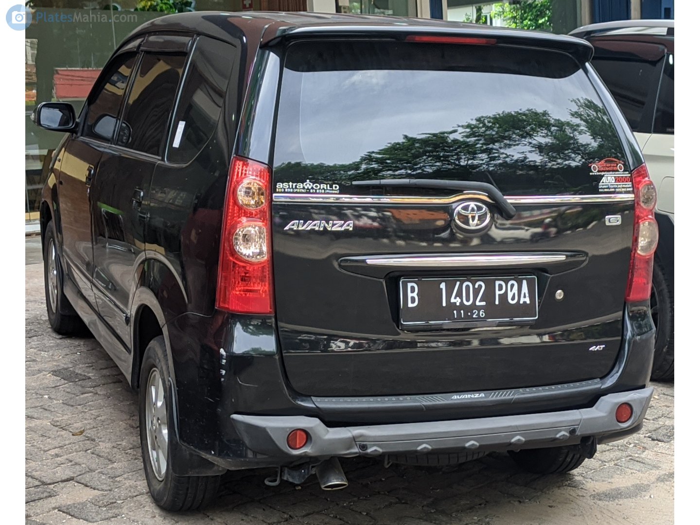 B 1402 POA, Toyota Avanza 1st gen (F600), facelift, 2006–2011