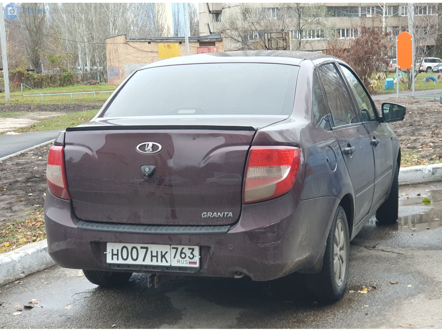 н 007 нк 763, Lada (VAZ) 2190 Granta 