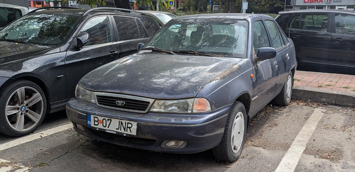 B 07 JNR, Daewoo Cielo 1st gen Sedan (T-body), 1994—1998 (–2008 for others)