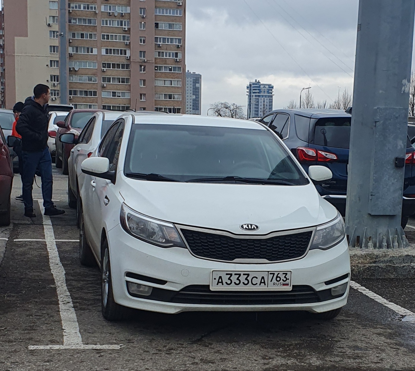 а 333 са 763, Kia Rio 3rd gen Sedan (QB; CIS-market), facelift, 2015–2017