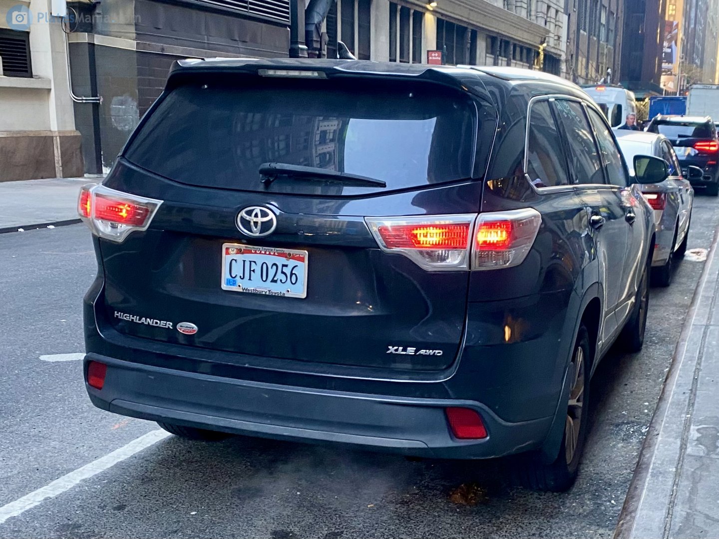 CJF 0256, Toyota Highlander 3rd gen (XU50), facelift, 2016–2020