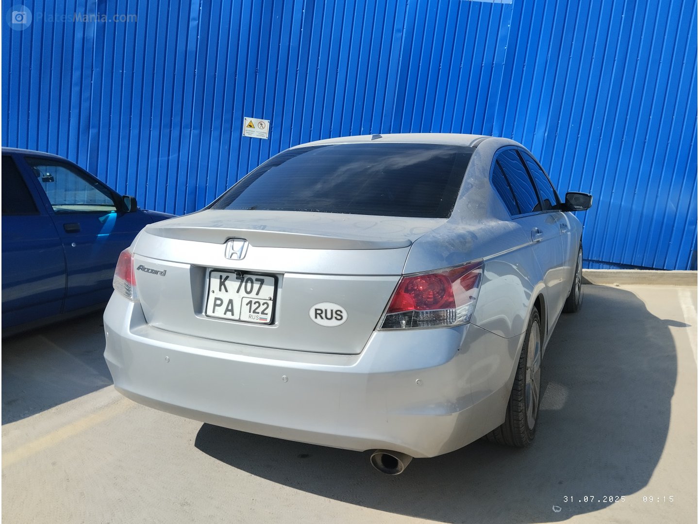к 707 ра 122, Honda Accord 8th gen Sedan (CP; NA- and Pacific-market), 2007–2012