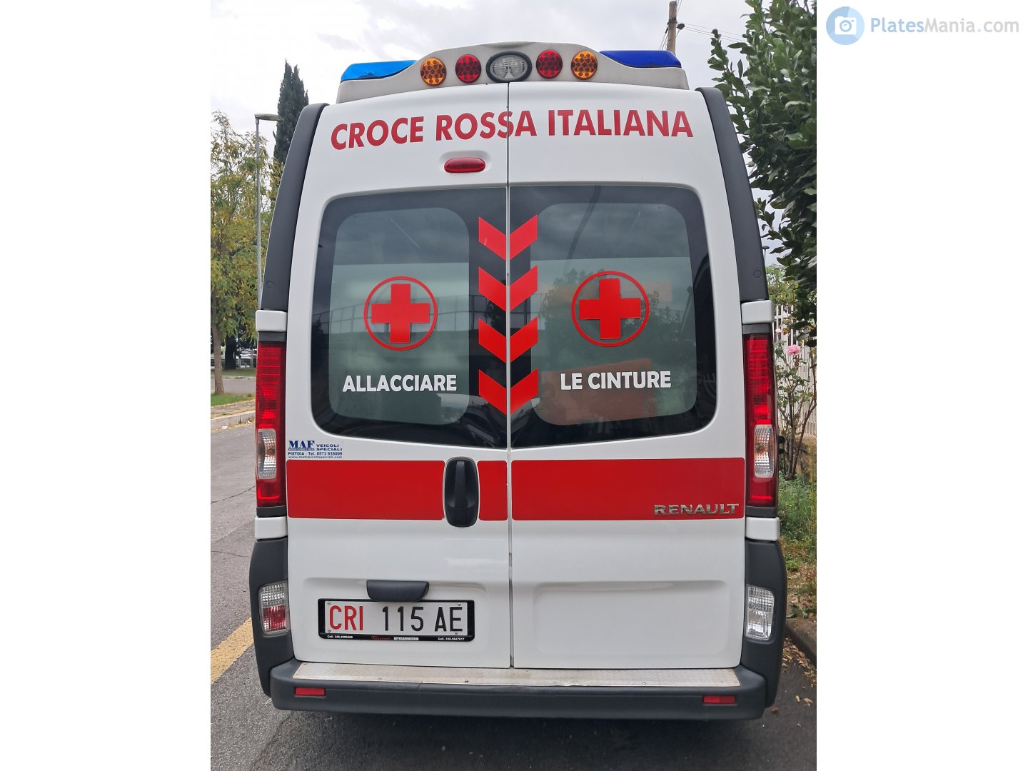 CRI 115 AE, Specialty plates 