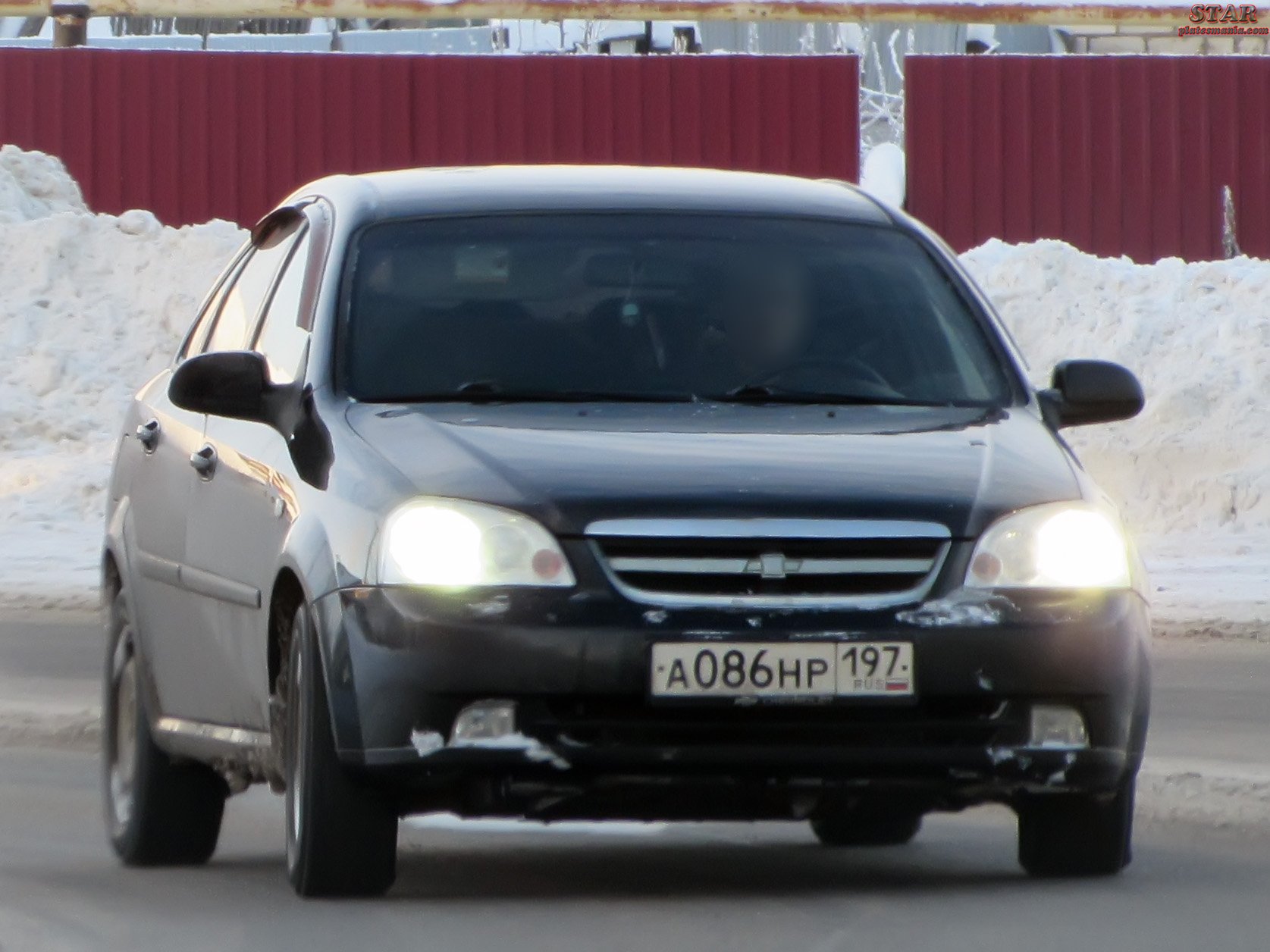 а 086 нр 197, Chevrolet Lacetti 1st gen Sedan (J200), 2004­–2012 (–2024 for UZ-market)
