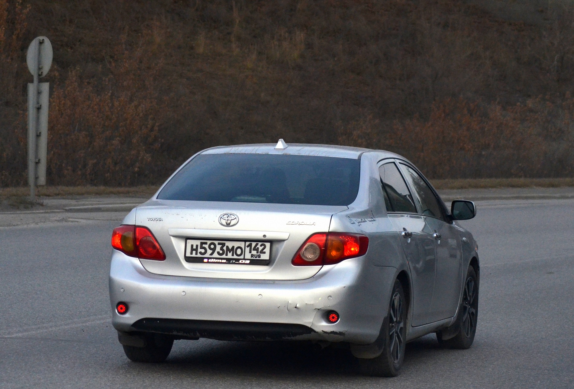 н 593 мо 142, Toyota Corolla 10th gen (Altis) Sedan (E140/E150), 2006–2013 (–2020 for ZA-market)
