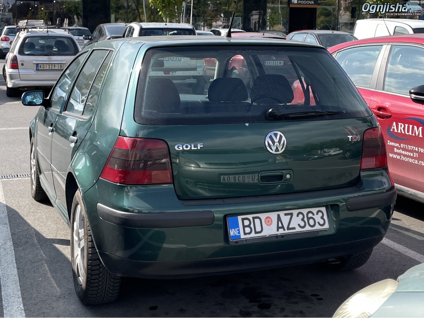 BD AZ363, Volkswagen Golf 4th gen 5-door Hatch (1J1), 1997–2003 (–2008 for CN-market)