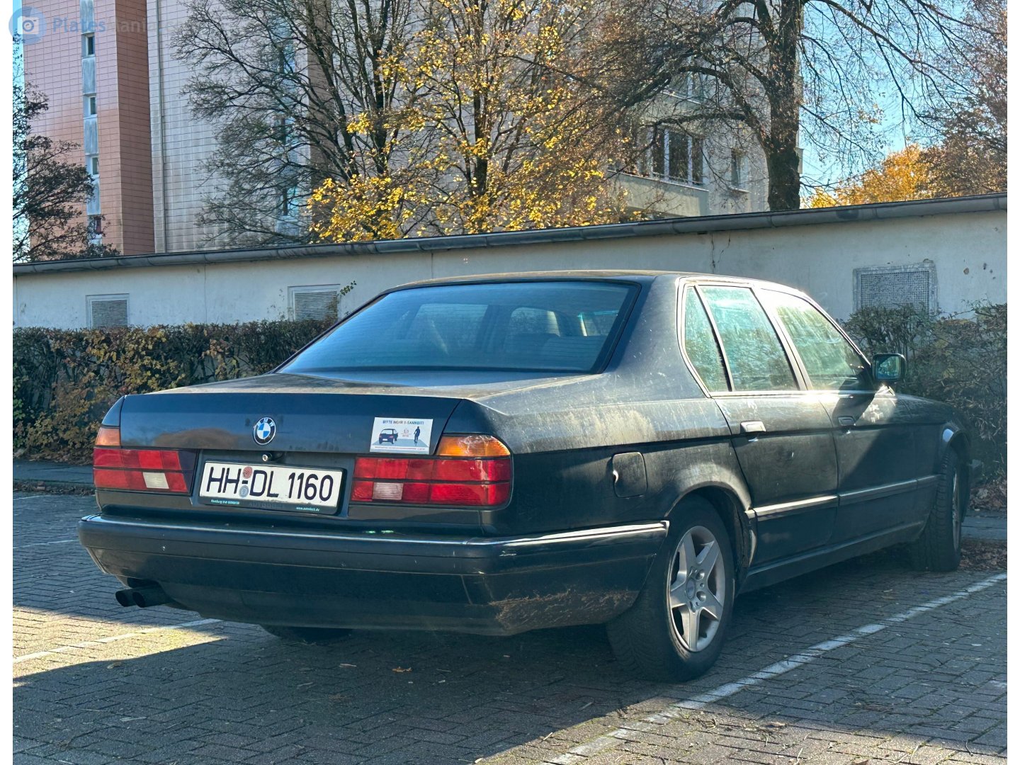 HH DL 1160, BMW 7 Series 2nd gen (E32), 1987–1994