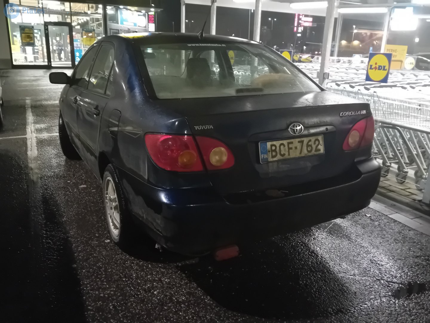 BCF-762, Toyota Corolla 9th gen (EX; Altis) Sedan (E120/E130; Asia-, BR- and NA-market), 2002–2008