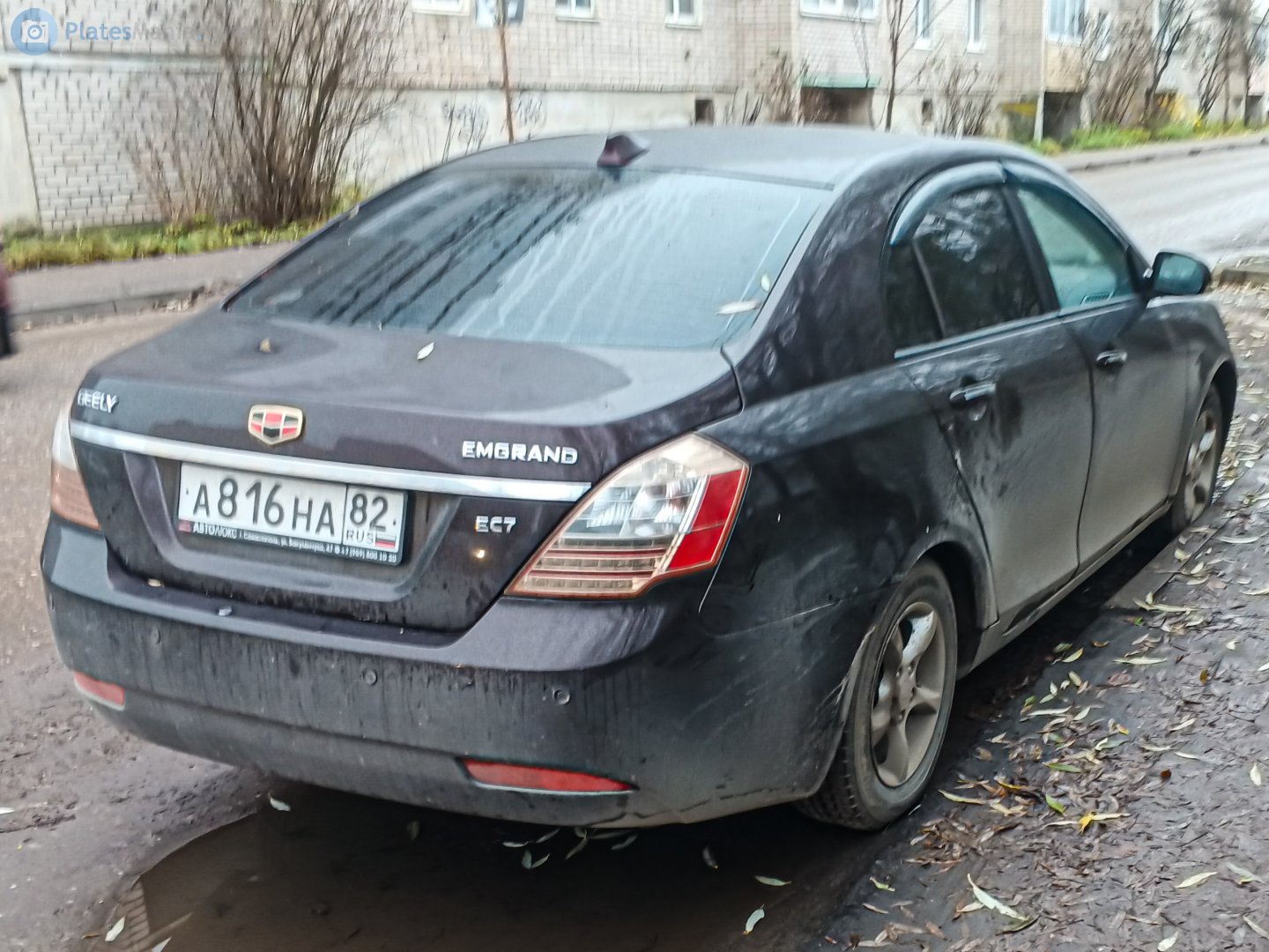 а 816 на 82, Emgrand EC7 1st gen Sedan, 2009–2014