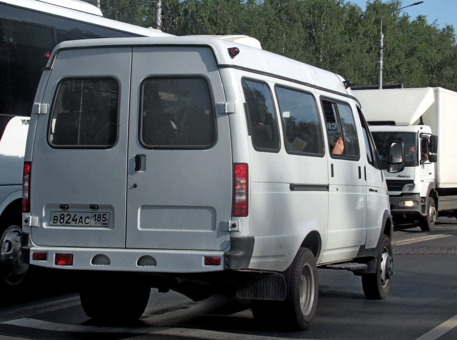 в 824 ас 185, GAZ 3221 ГАЗель 2-3221 Minibus, facelift, 2003–
