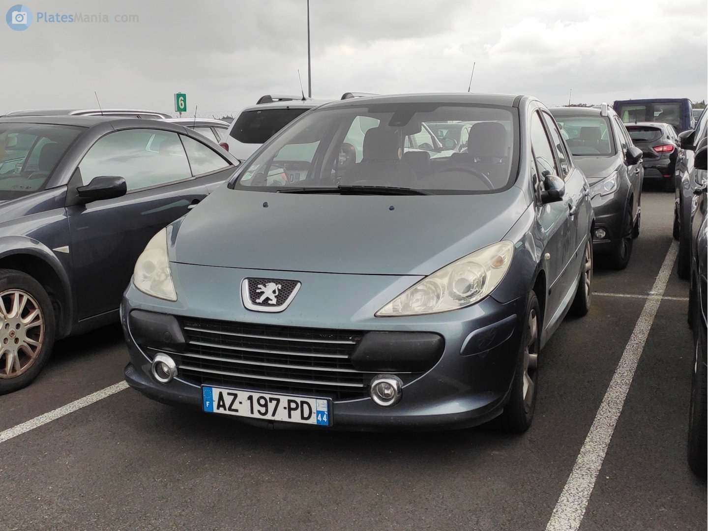 AZ-197-PD, Peugeot 307 1st gen 5-door Hatch (T5/T6), 2001–2008 (–2011 for LATAM- and –2014 for CN-market)