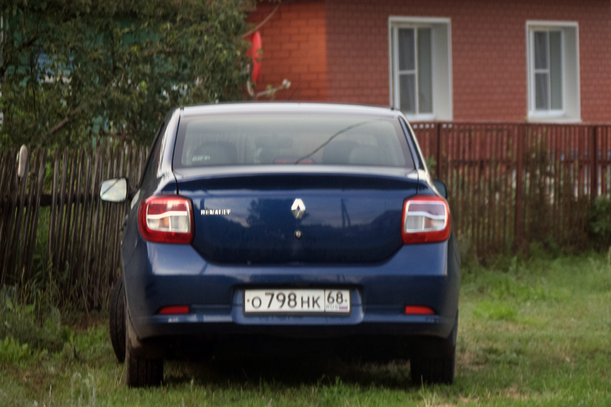 о 798 нк 68, Renault Logan 2nd gen Sedan (L8), 2013–