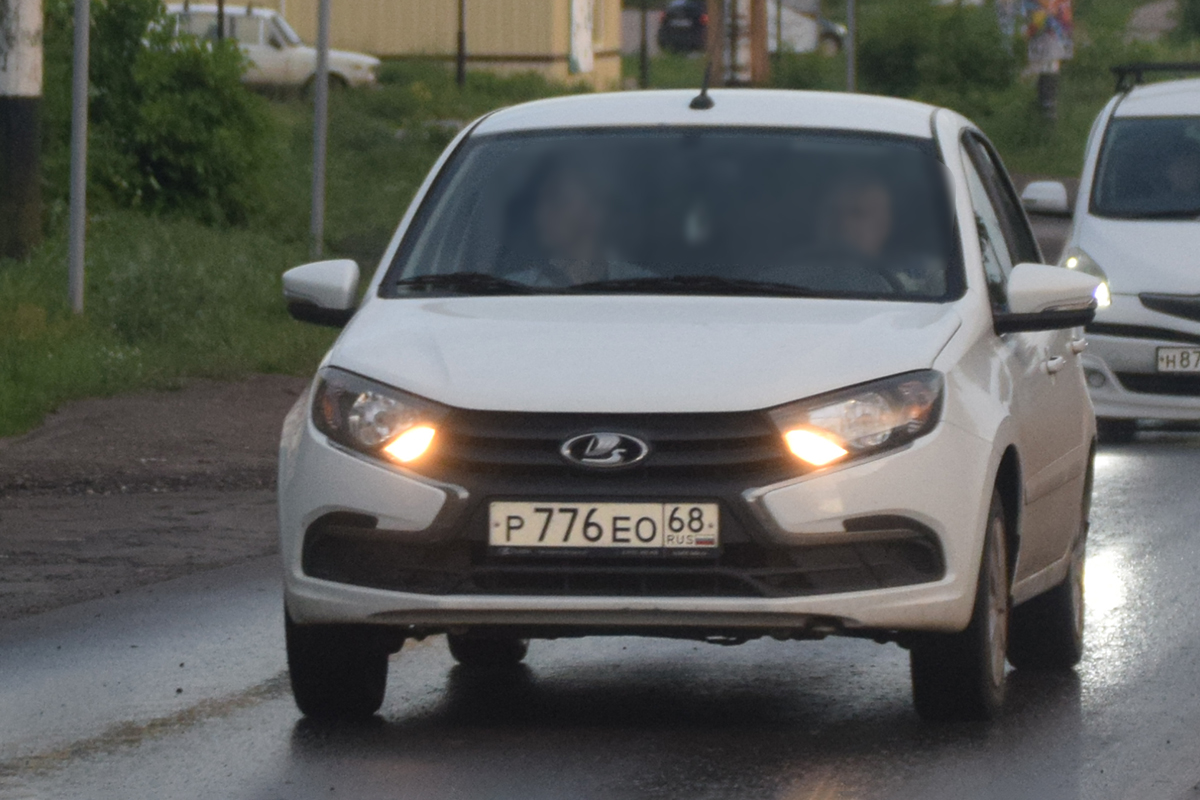 р 776 ео 68, Lada (VAZ) 2190 Granta 2190, facelift, 2018–