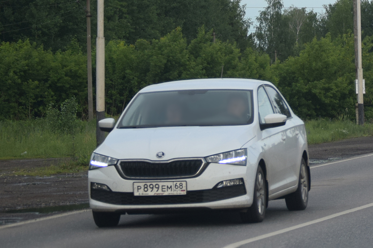 р 899 ем 68, Skoda Rapid Liftback (NH3; RU-market), facelift, 2020–2022