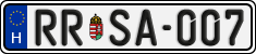 license plates of Hungary, Regular plates (2022)