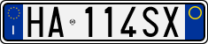 License plate of Italy, Cars (1994 year series)
