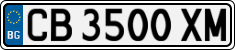 License plate of Bulgaria, Cars