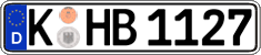 German license plate, Regular plates