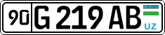 License plate of Uzbekistan, Private owners