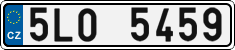 License plate of the Czech Republic, Cars (2001)