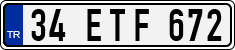 License plate of Turkey, Regular plates