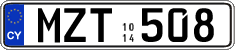 License plate of Cyprus, Regular plates