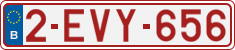 License plate of Belgium, Regular plates (2010)