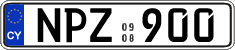 License plate of Cyprus, Regular plates