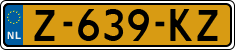 License plate of the Netherlands, Cars