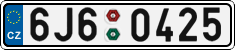 License plate of the Czech Republic, Cars (2001)