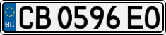 License plate of Bulgaria, Cars