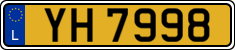 License plate of Luxembourg, 2003 year system