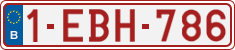 License plate of Belgium, Regular plates (2010)
