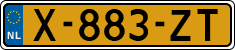 License plate of the Netherlands, Cars