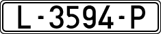 License plates of Spain, 1971 year series
