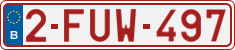 License plate of Belgium, Regular plates (2010)