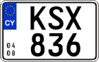 License plate of Cyprus, Regular plates