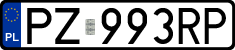 License plates of Poland, Regular car plates