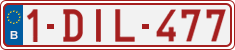 License plate of Belgium, Regular plates (2010)