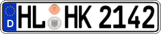 German license plate, Regular plates