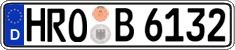 German license plate, Regular plates