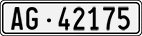 License plate of Switzerland, Cars