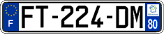French license plate, SIV (ordinary)