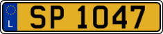License plate of Luxembourg, 2003 year system