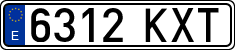 License plates of Spain, Ordinary (2000)