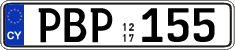 License plate of Cyprus, Regular plates